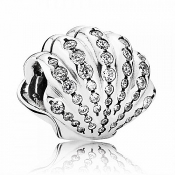 Подвеска-шарм Pandora Disney Ракушка русалки Ариэль 791574CZ 
